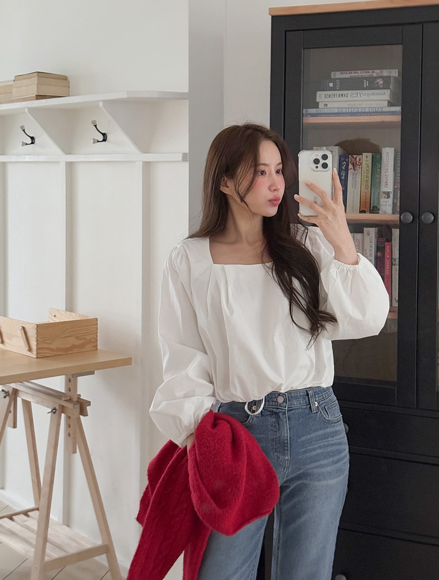 Henbun 方領串女式內衣