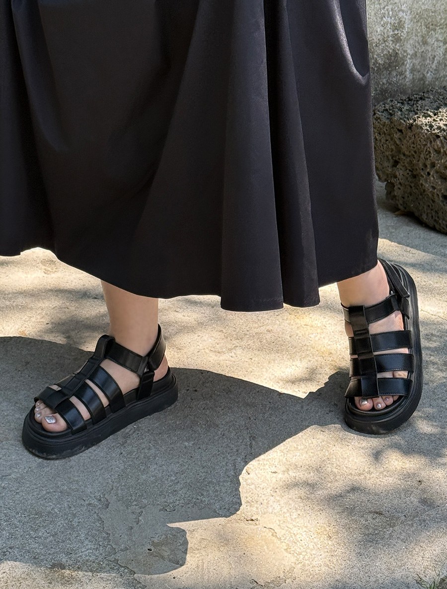 Rontzia皮皮/束帶涼鞋(3cm)