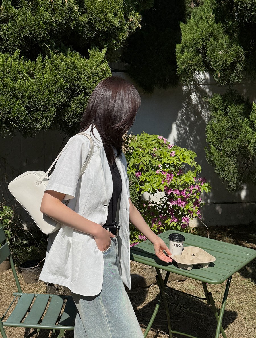 Entime 亞麻單件外套