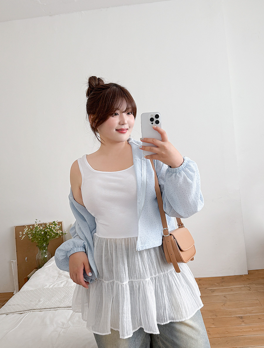 Bomi Na 褶皺長款緊身胸衣