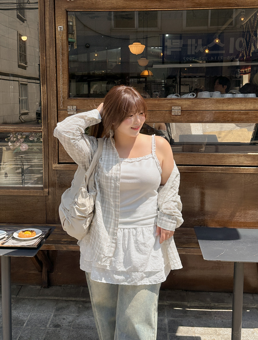 Muiten 刺繡分離式康康舞吊帶
