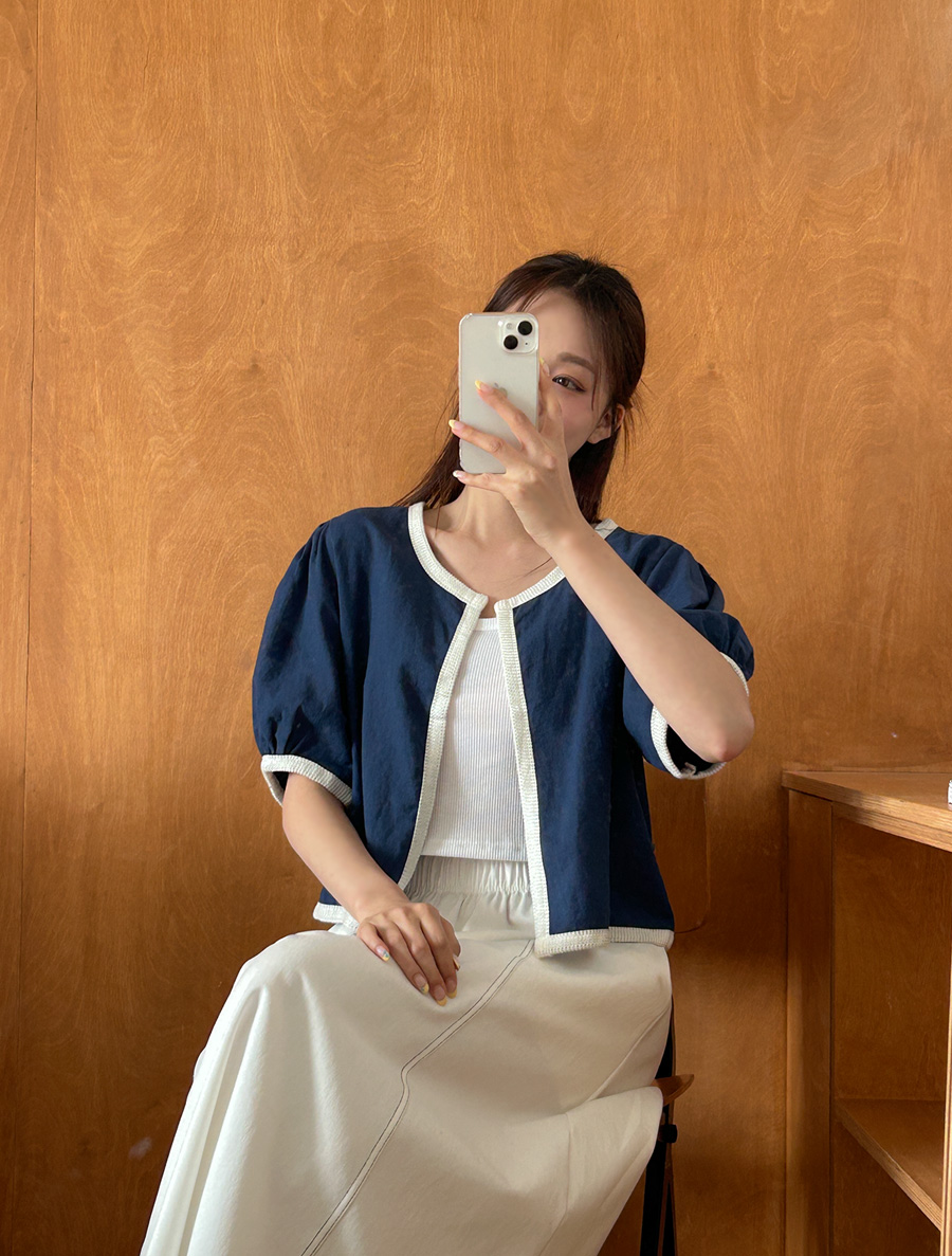 [EVELLET] Rimeel 亞麻服裝 開襟衫