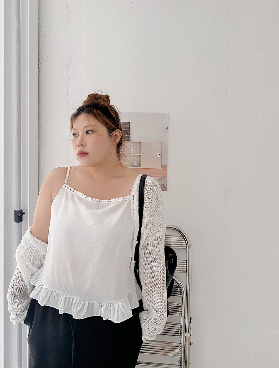 Otirene 蕾絲荷葉邊吊帶女裝內衣