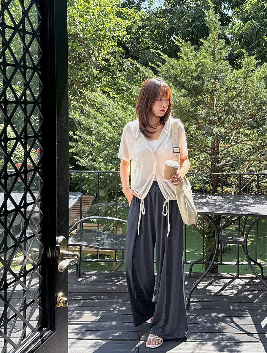 【本店獨家】Celt-A Pintuck Cool Waistband Pants