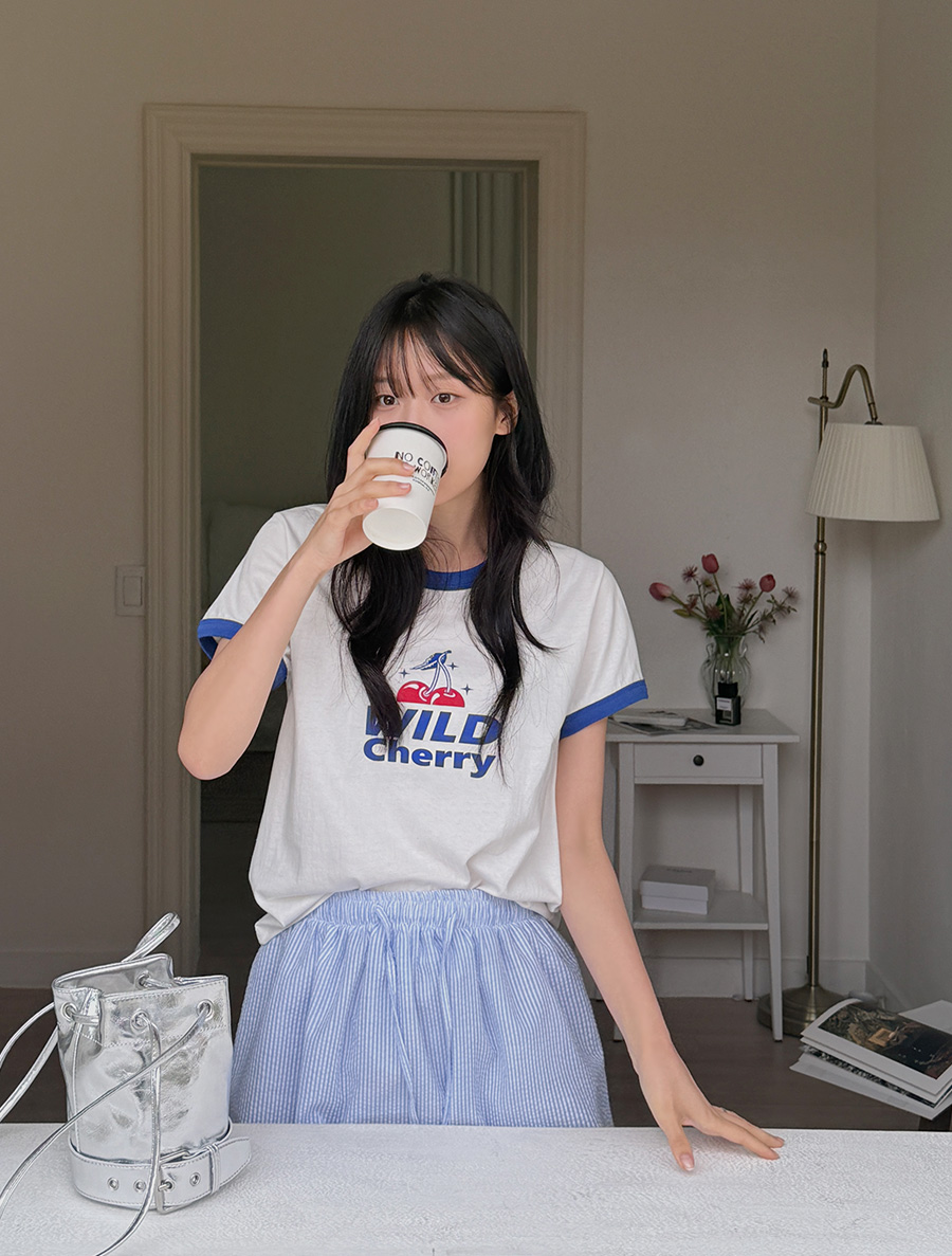 Zenmua 拼色印花T卹