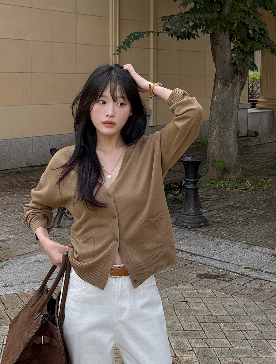 Mabut pocket 針織衫 開襟衫