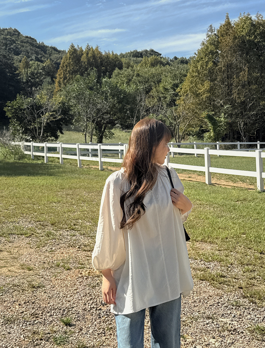 Letemu 褶皺團隊泡泡袖女士內衣