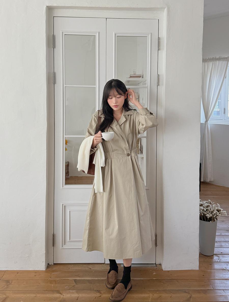 Nemuon Pintuck Wrap 長袖西部服裝