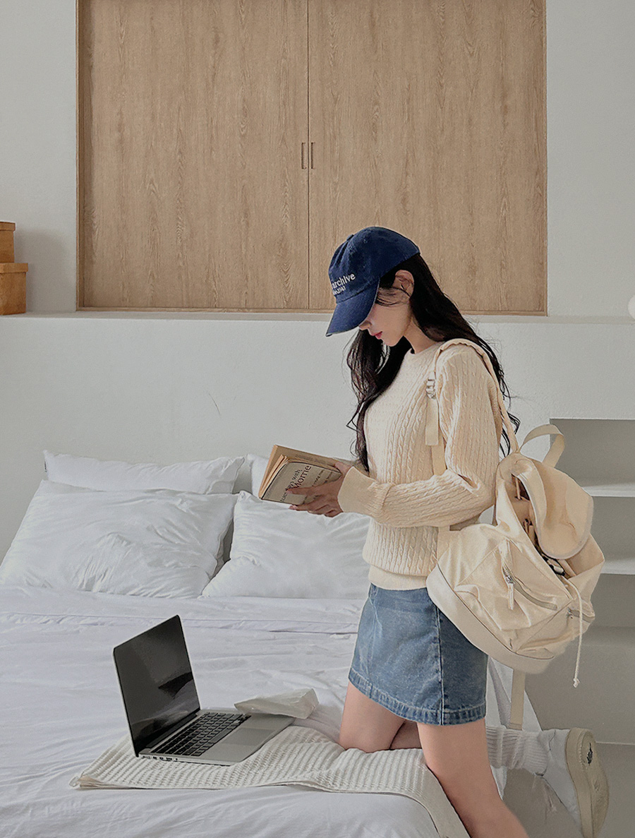 [EVELLET]Nenpiel 麻花型R針織衫