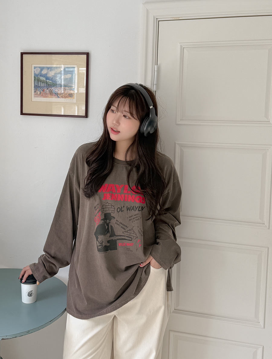 [EVELLET] Deneb 顏料寬幅印花T卹