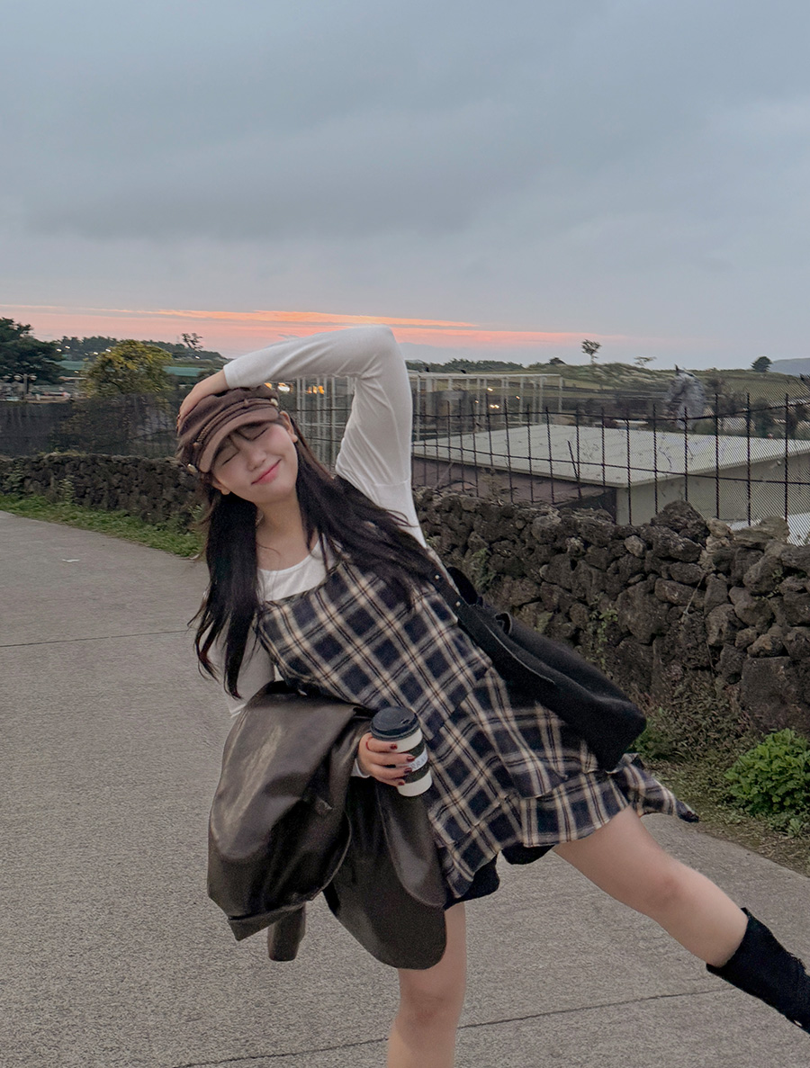 Menton 格紋康康緊身胸衣 西式