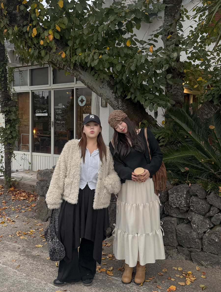 Dintoa 蝴蝶結 Cancan 長版裙子