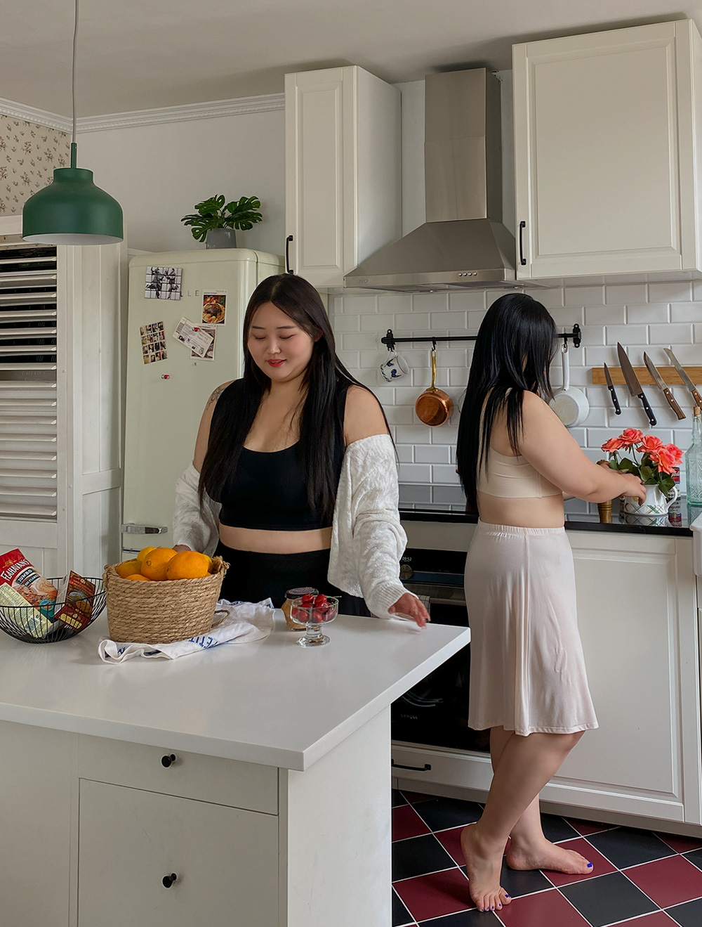 [EVELLET]Duelbin 人造絲襯裙褲