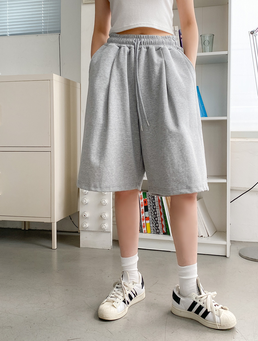 Belzia 細褶 6.5 百慕達腰帶長褲