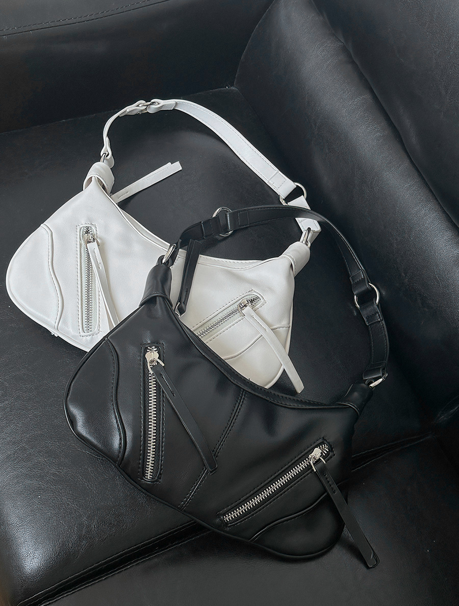 Mondia 皮革拉鍊單肩包