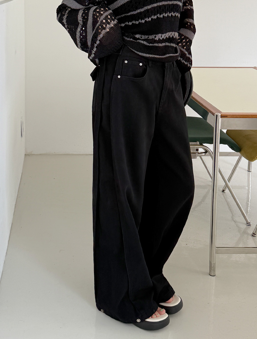 Heckend 剪裁寬棉褲