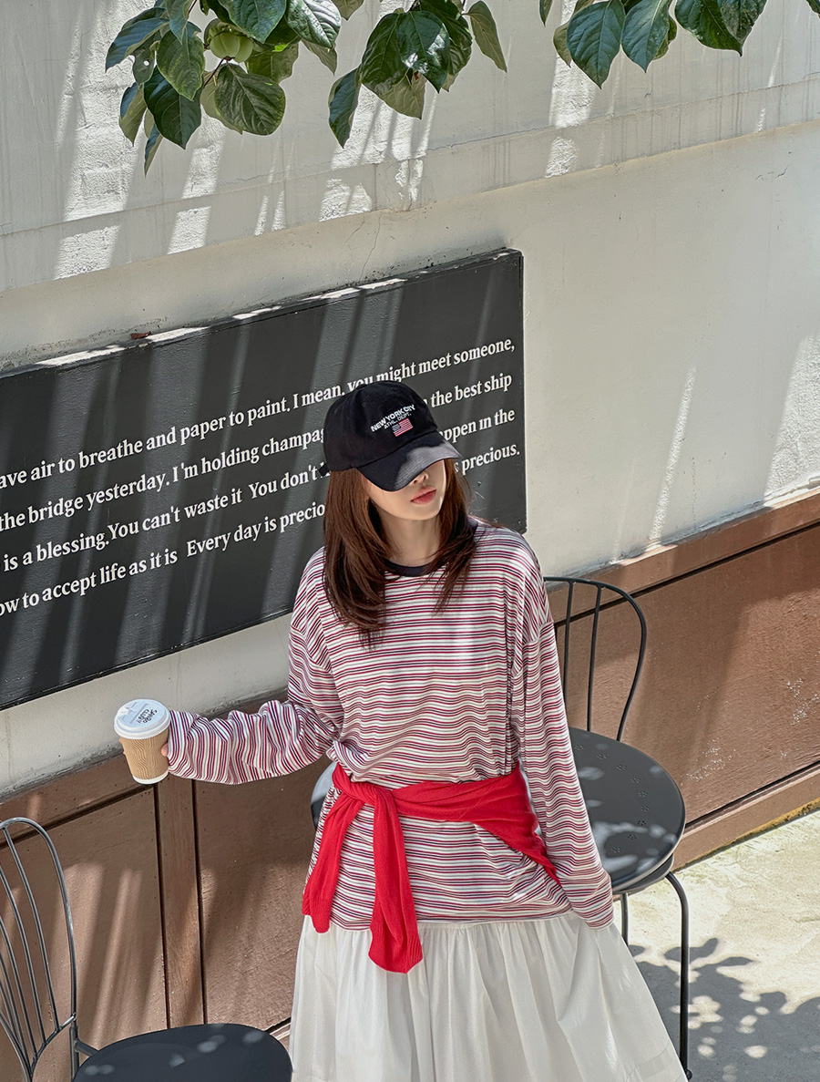 Kdenp Fenggeuk配色服飾T卹