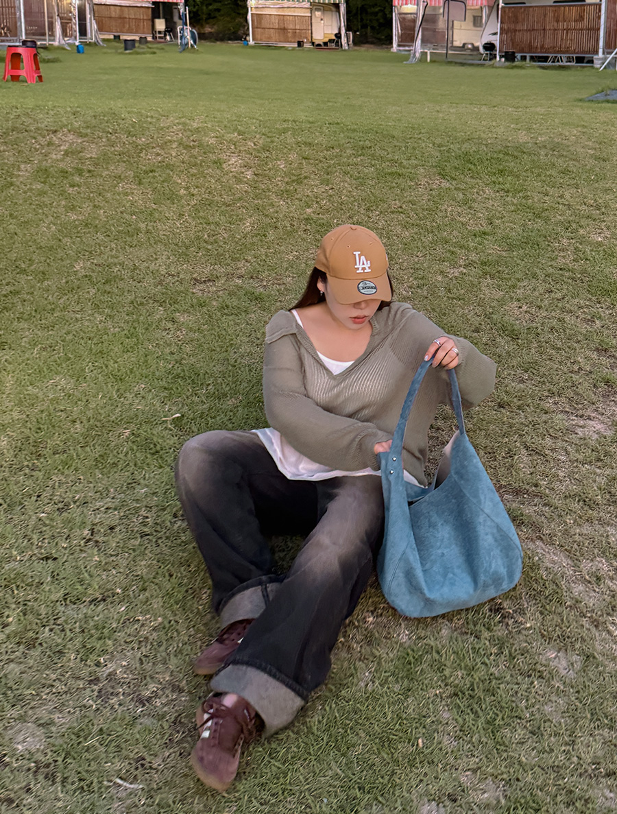 Avino化妝包SET翻毛皮單肩包