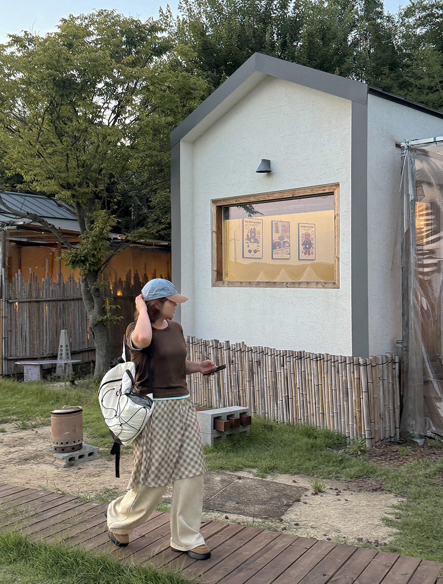 Perco 串格紋腰帶裙