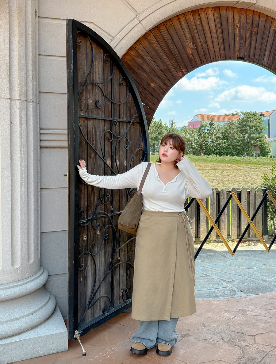 Luceno 棉質裹身裙