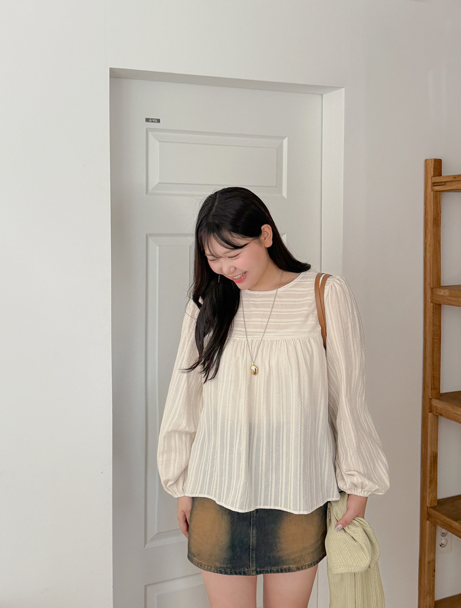 Tronny 提花褶皺女式大衣