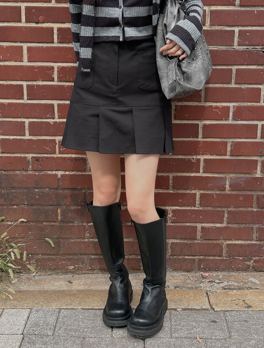 Newtien Pocket 百褶短褲