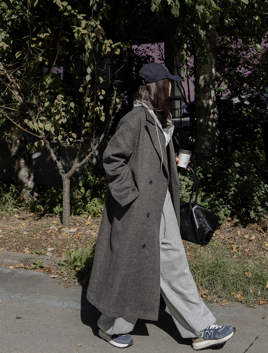 [EVELLET]Robene 羊毛棉衣領雙長腿裝