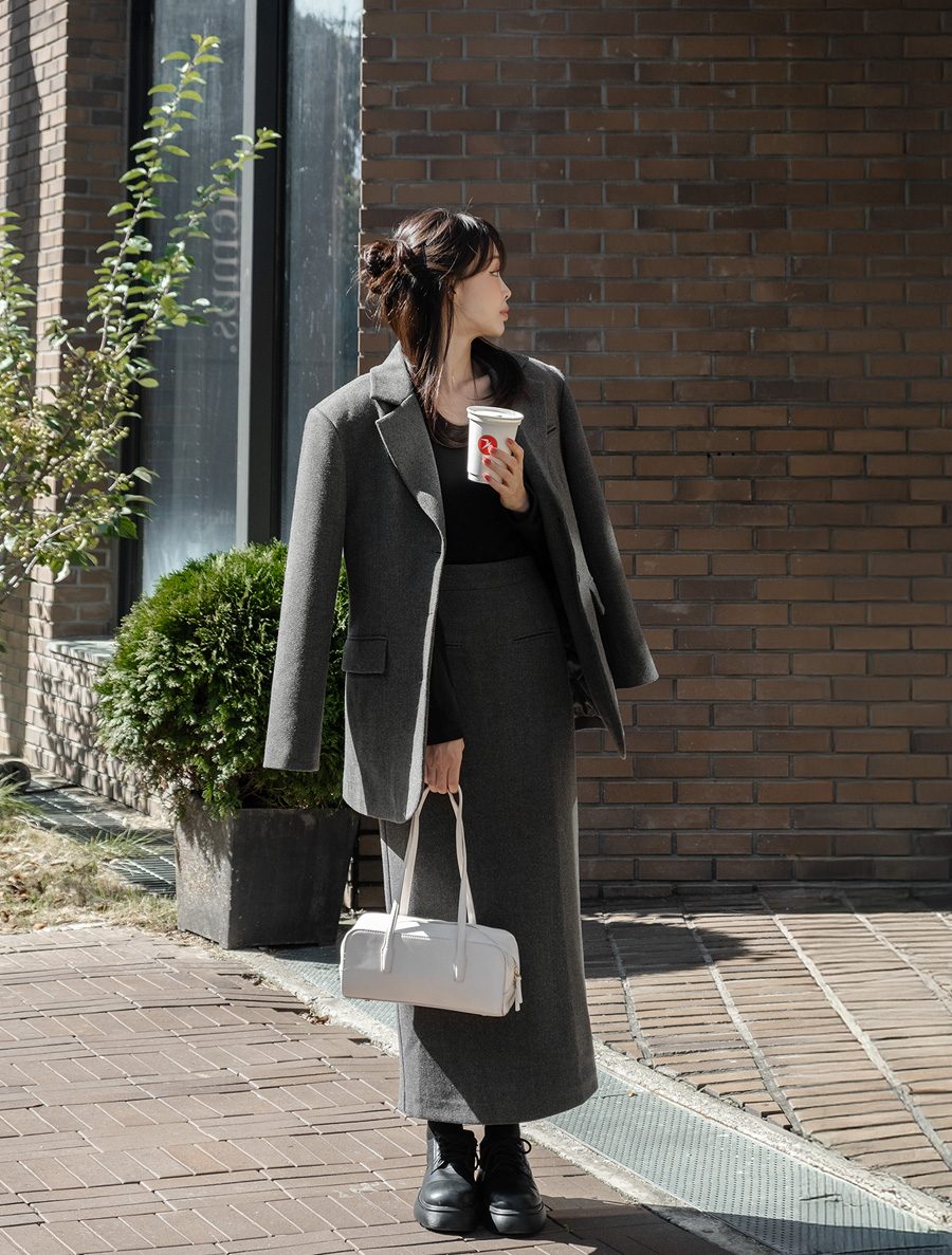 [EVELLET] Demes 人字紋 H 字長裙