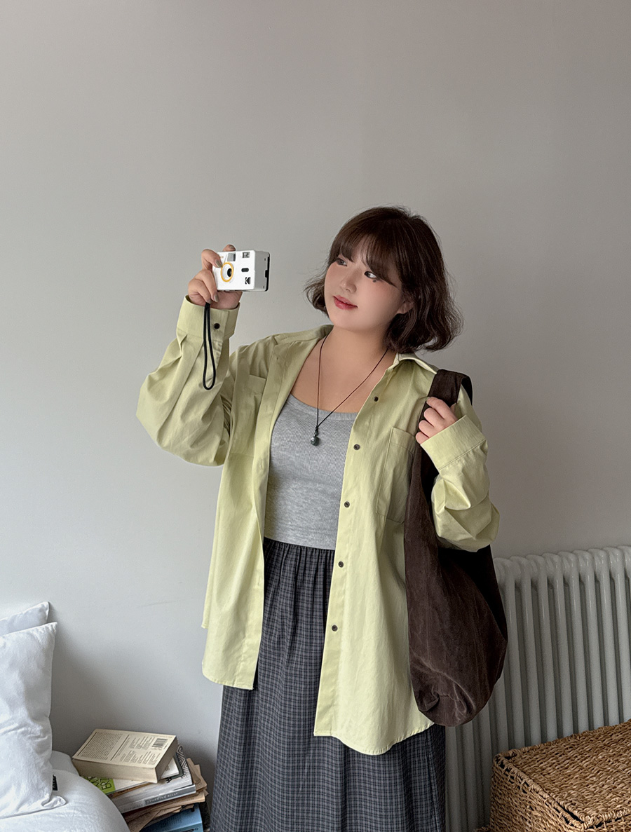 Danae 口袋棉質翻領大衣