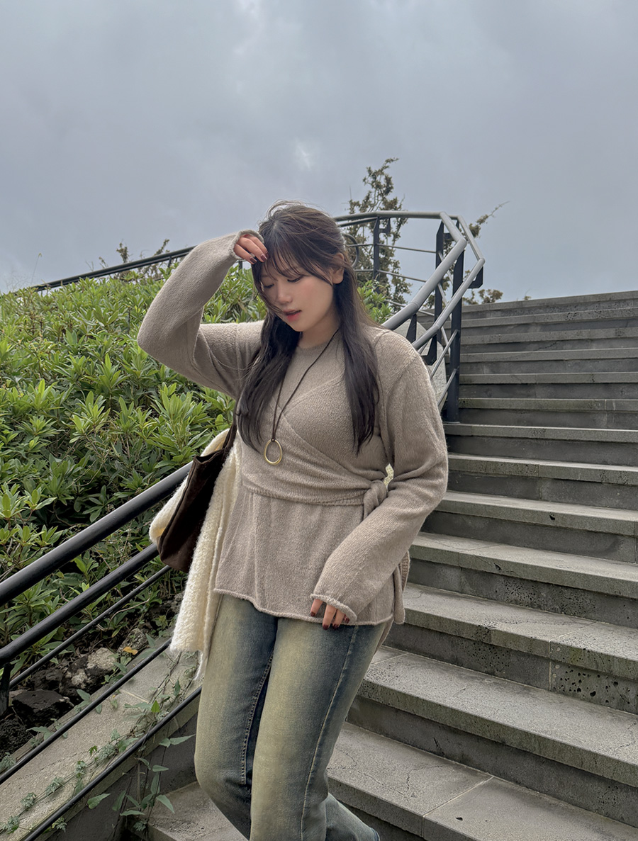 [EVELLET] 披肩牛毛背心套裝