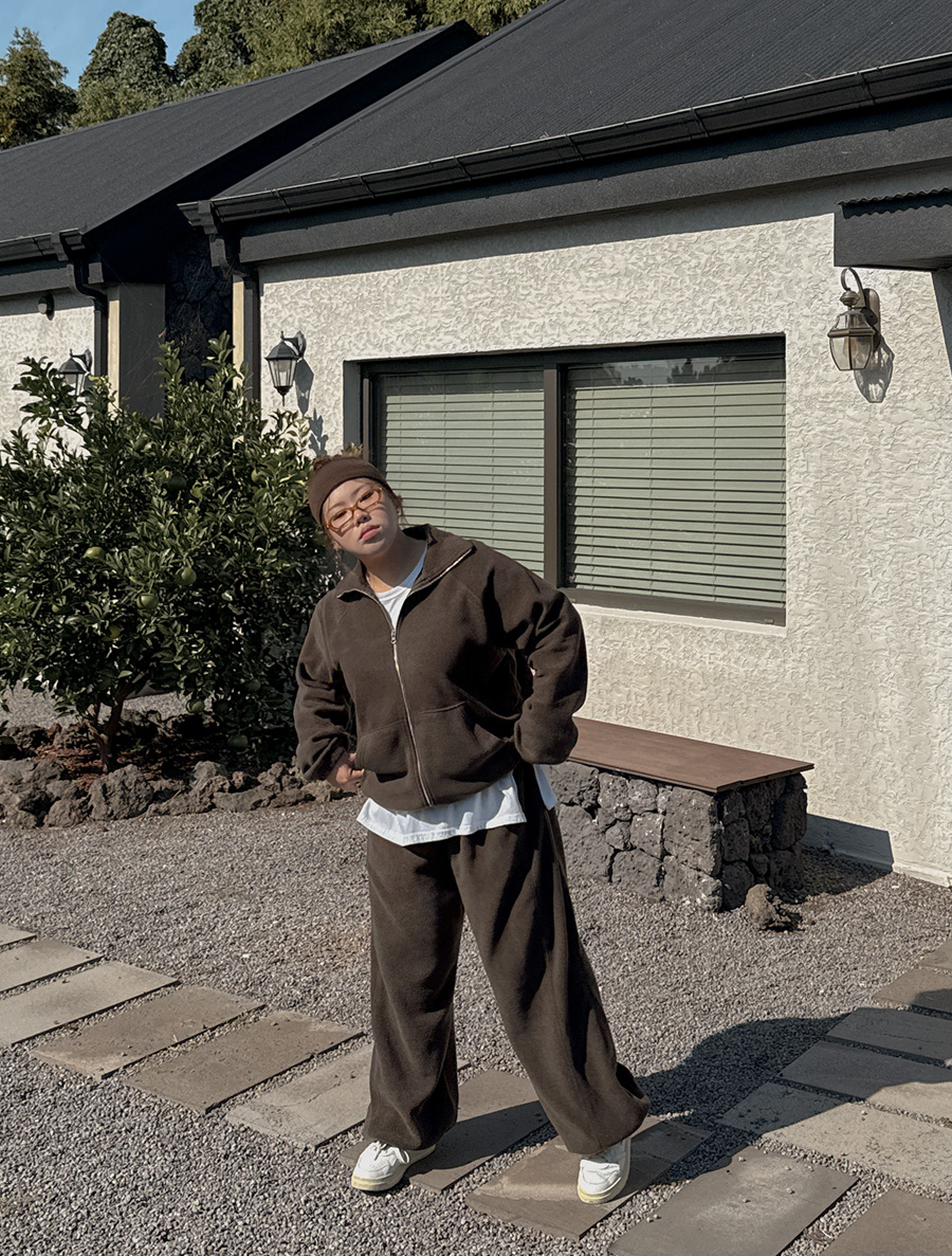 [EVELLET] Plimew 抓絨慢跑褲腰褲