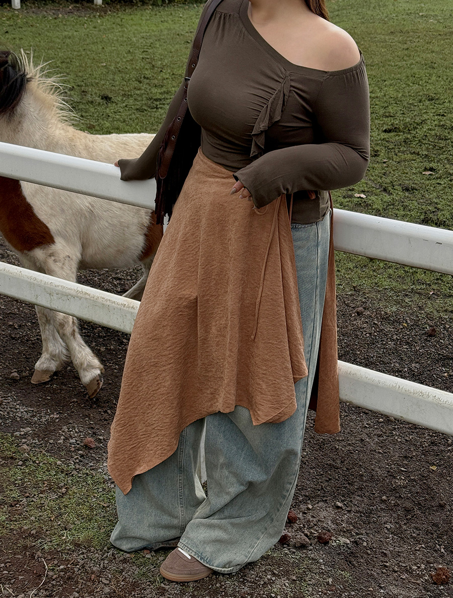 貝因雨髮不平衡裹身師裙