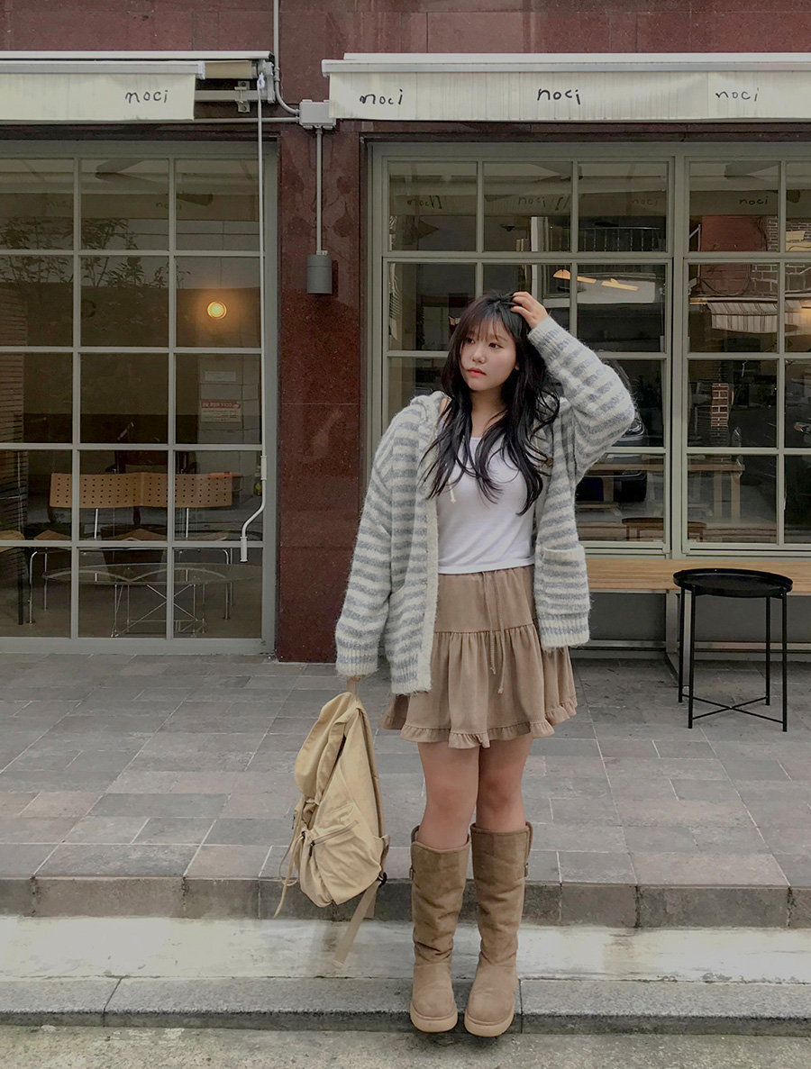 Verce 風紐扣長袍敞開長袍