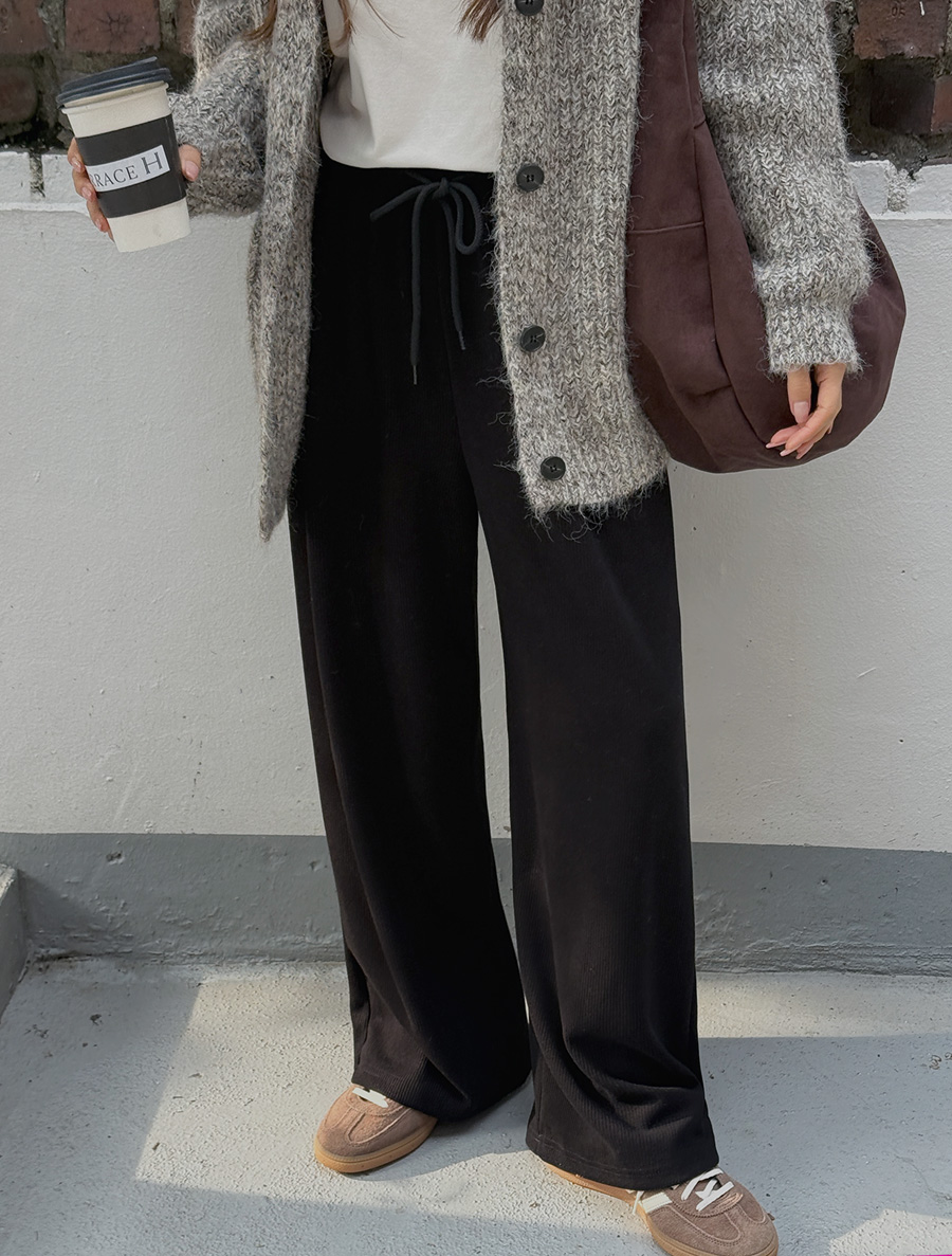 Thaen Golji 絲質腰帶長褲