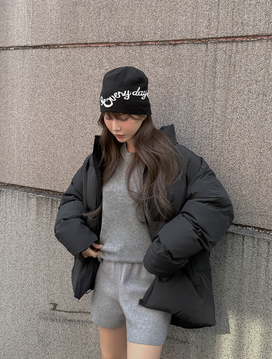 Artonp 字母刺繡針織帽