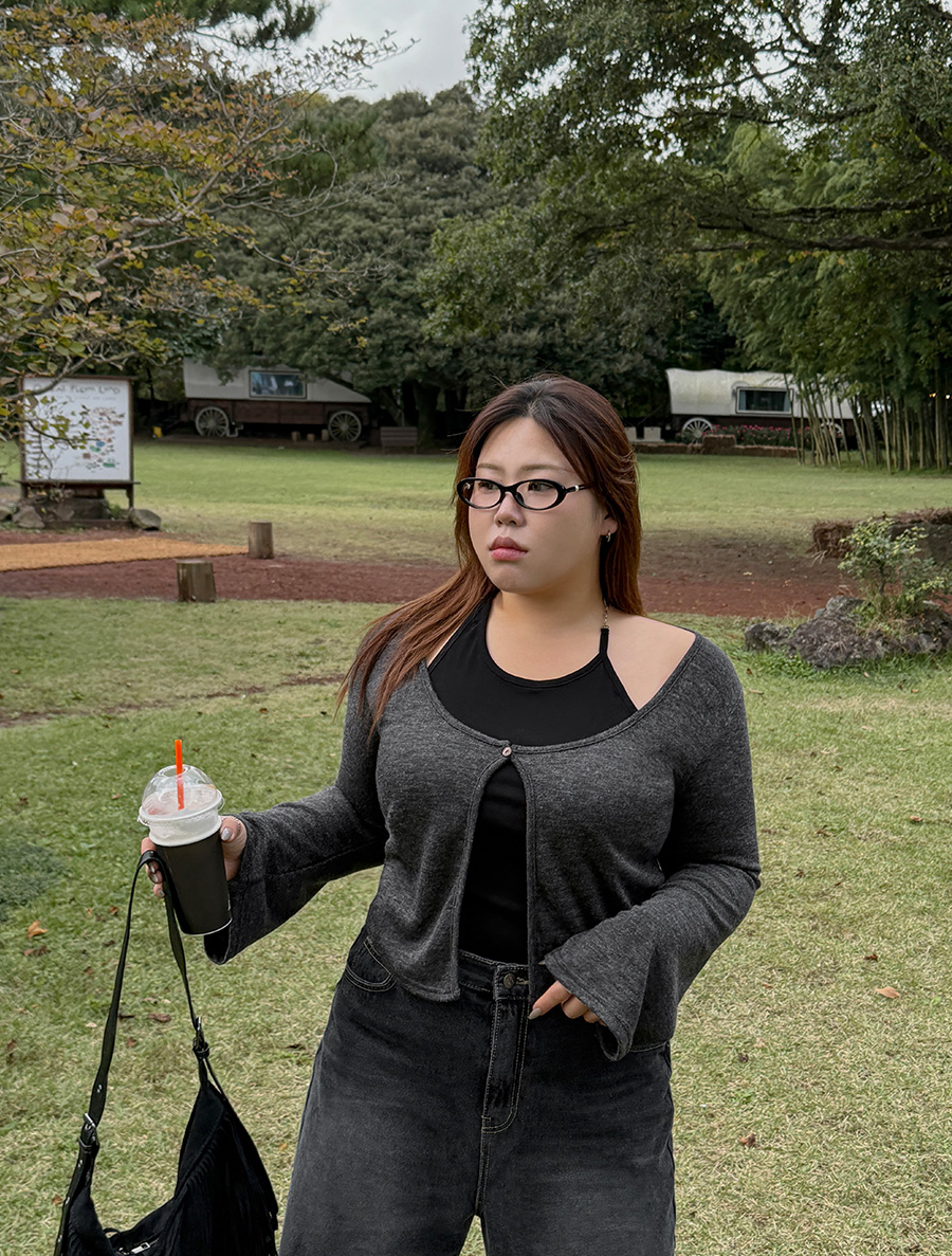 Musenve 裸肩露背領 扣環分離收緊