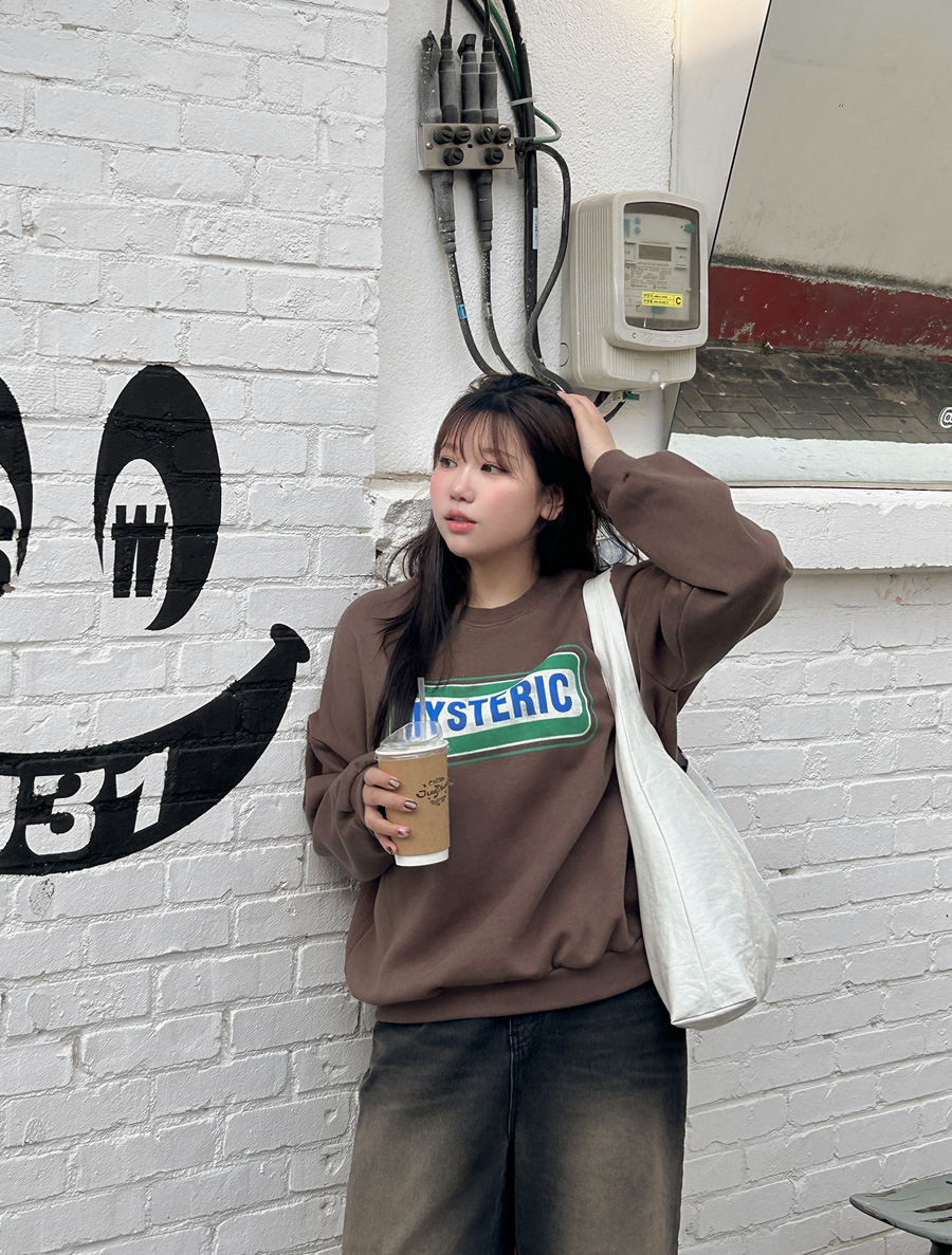 Robbia 抓絨印花男士