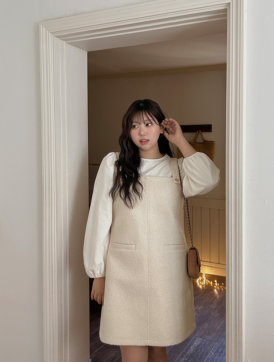 [EVELLET] Roane Boucle 混色迷你一件