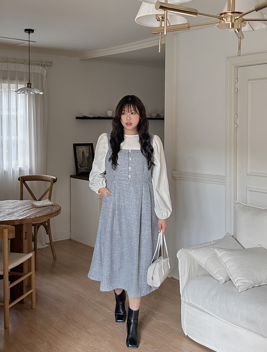 [EVELLET] Renina 胸衣粗糙連身裙