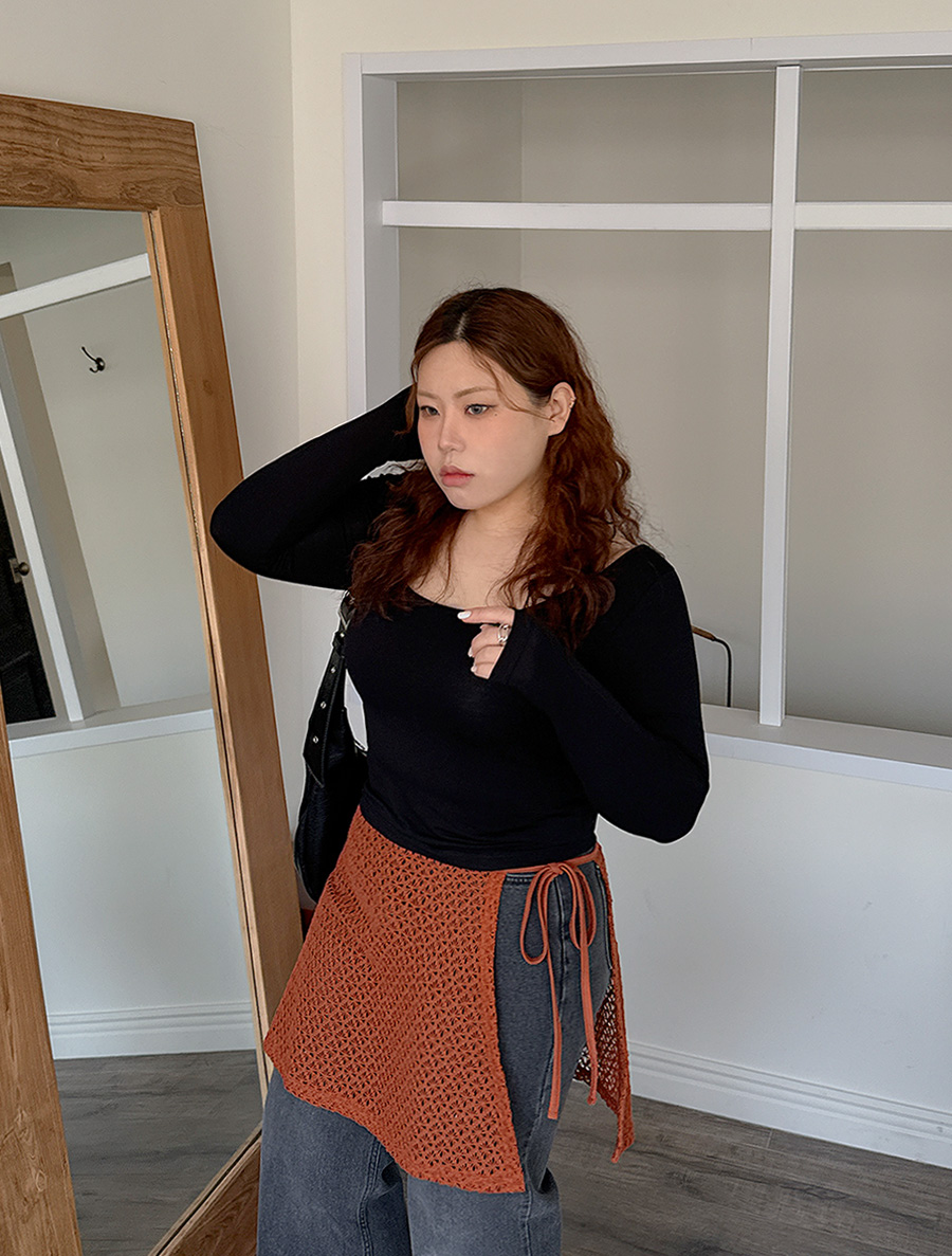 [EVELLET] Delibo 方領緊身衣