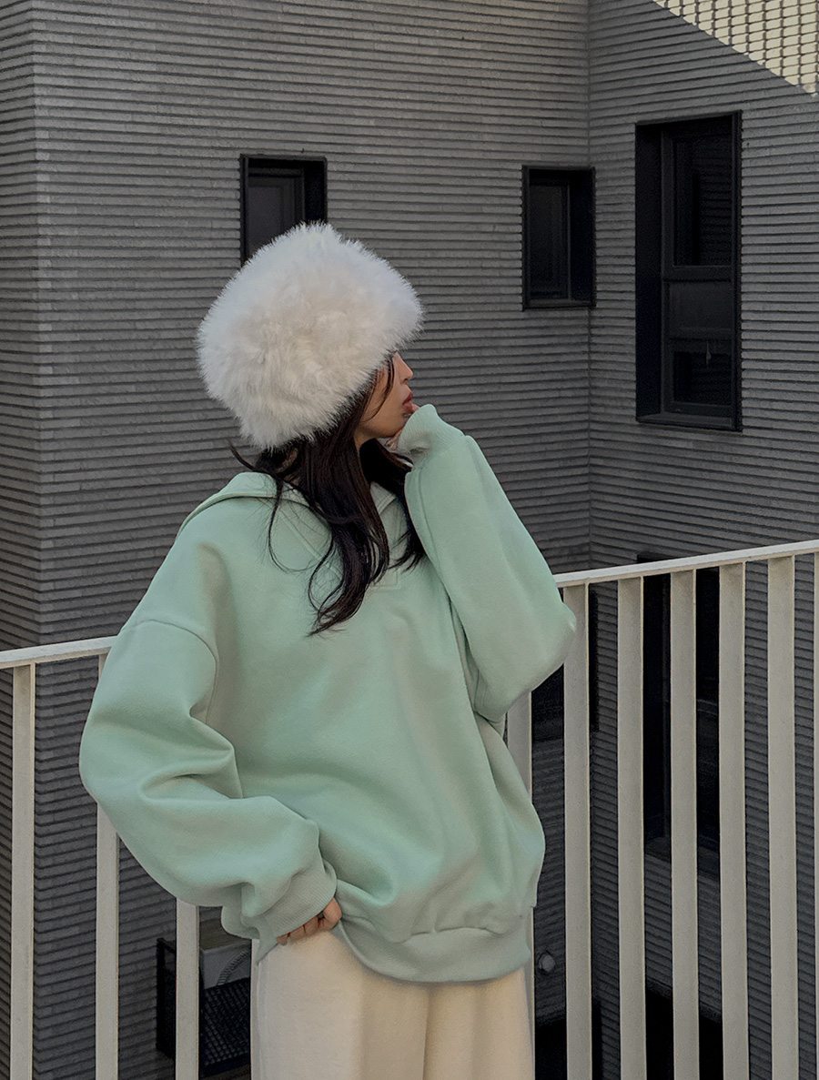 [EVELLET] Debelf 拉絨水手領運動衫