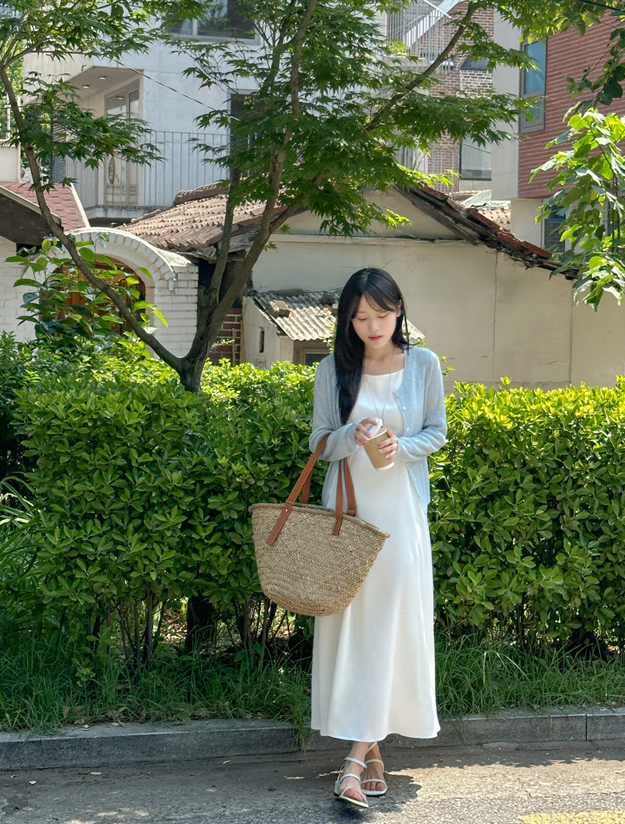 [EVELLET] Teaveen 綢緞 緊身長洋裝