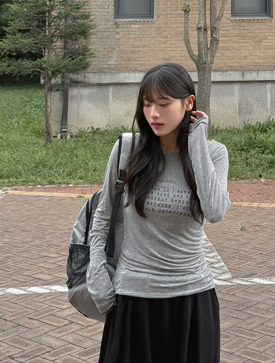 Enaro 刻字彈性T恤衫