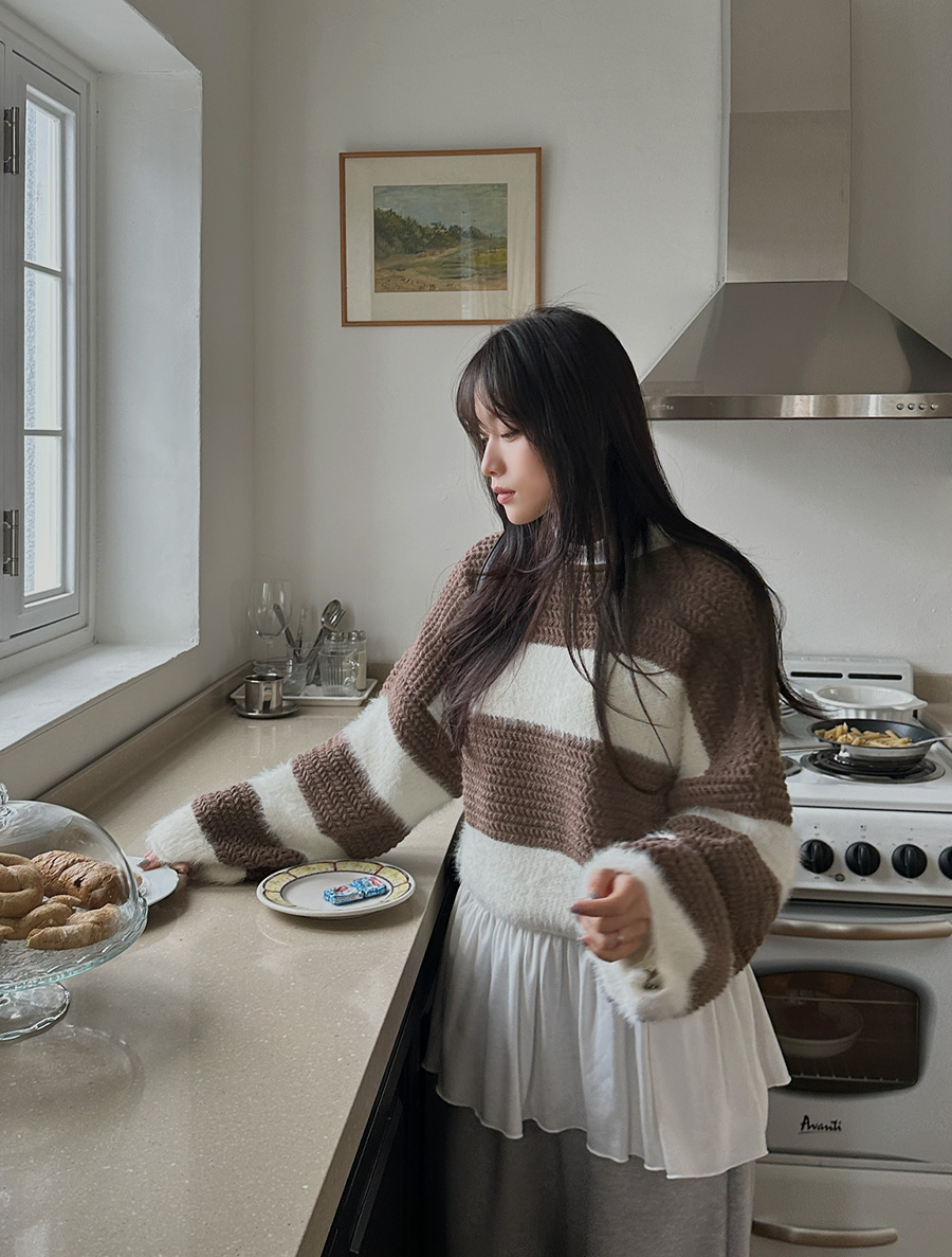 Enkuha 安哥拉風格七件式針織上衣