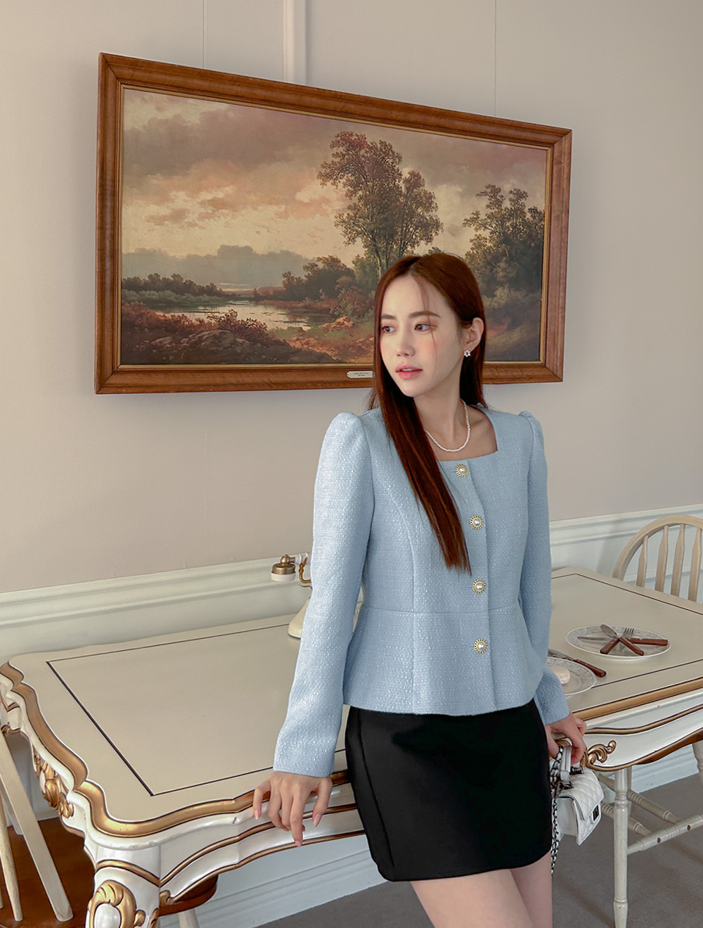 [EVELLET]Nmove 雙層粗呢外套