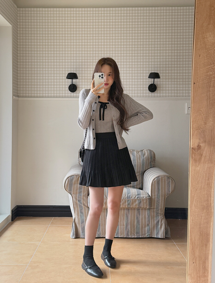 [EVELLET] Daylin 百褶裙 後綁帶 迷失你 裙子