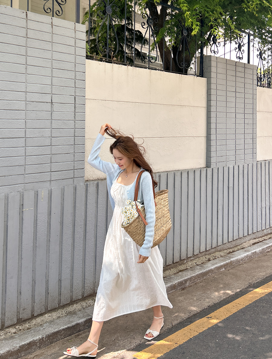 [EVELLET] Burnett 煙燻蝴蝶緊身長洋裝