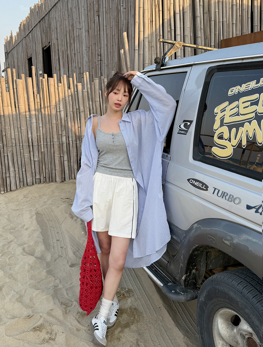 [EVELLET] Letef Coverup 寬版長襯衫