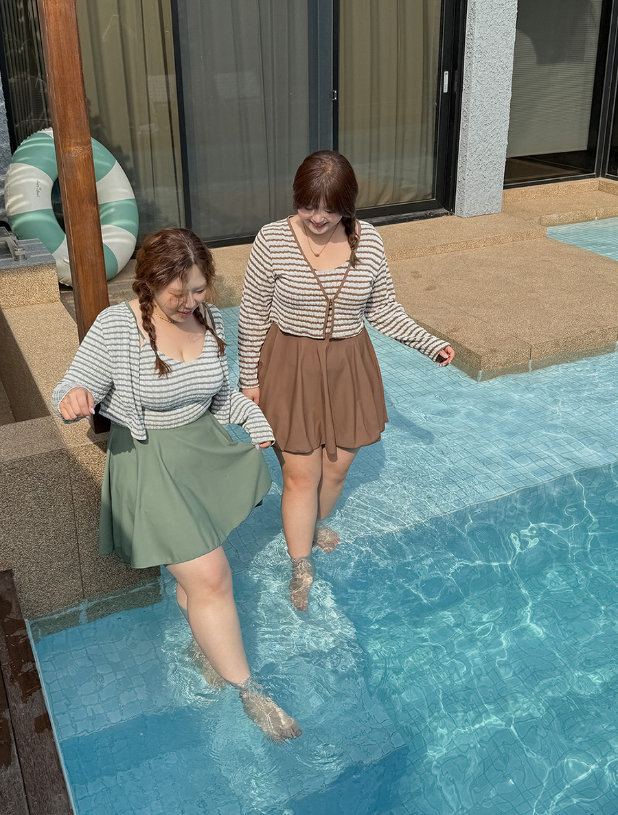 [EVELLET] Velima 開放式泳衣 泳衣 SET