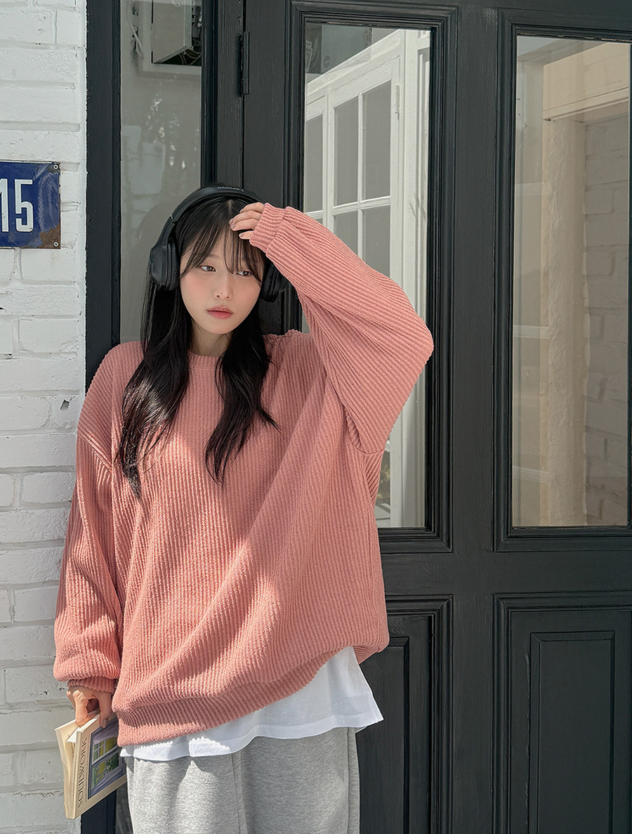 [EVELLET] 風疹羅紋衛衣